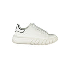 Weißer Polyurethan Damen Sneaker