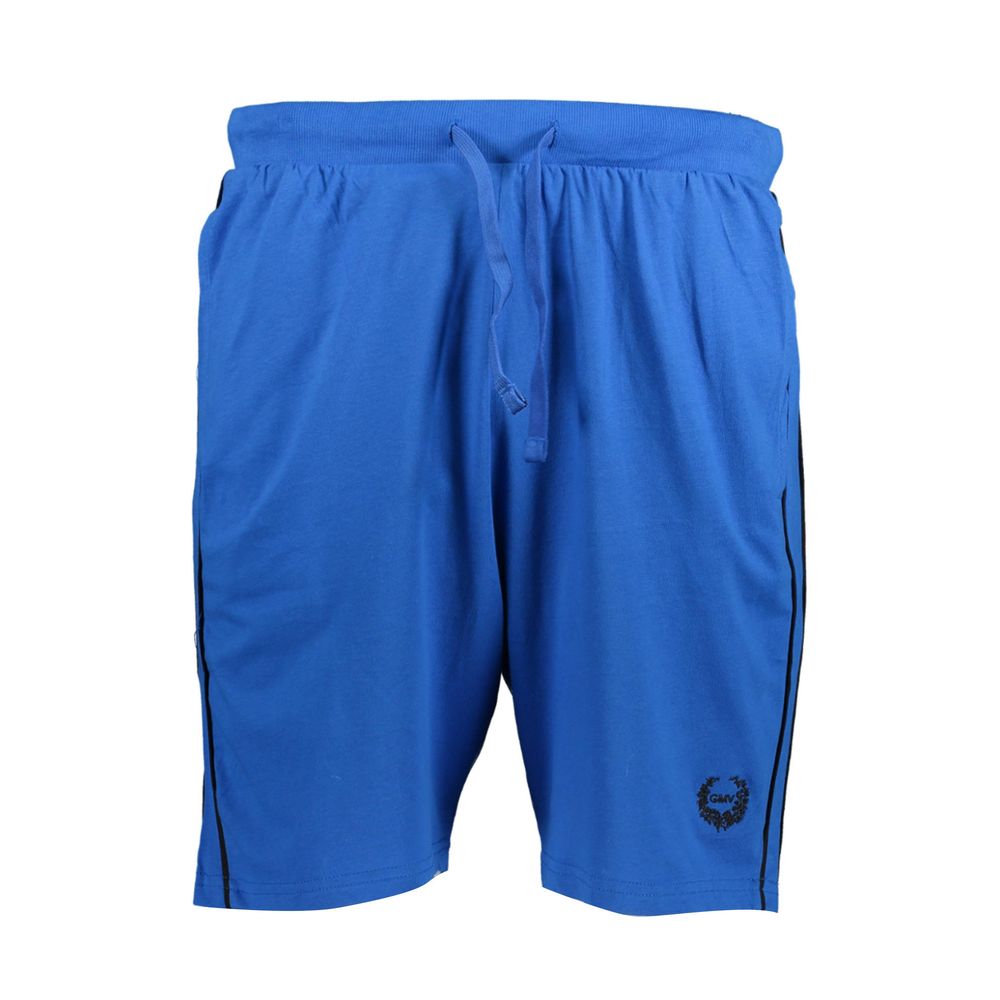 Blaue Baumwoll-Sweatshorts für Herren