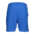 Blaue Baumwoll-Sweatshorts für Herren