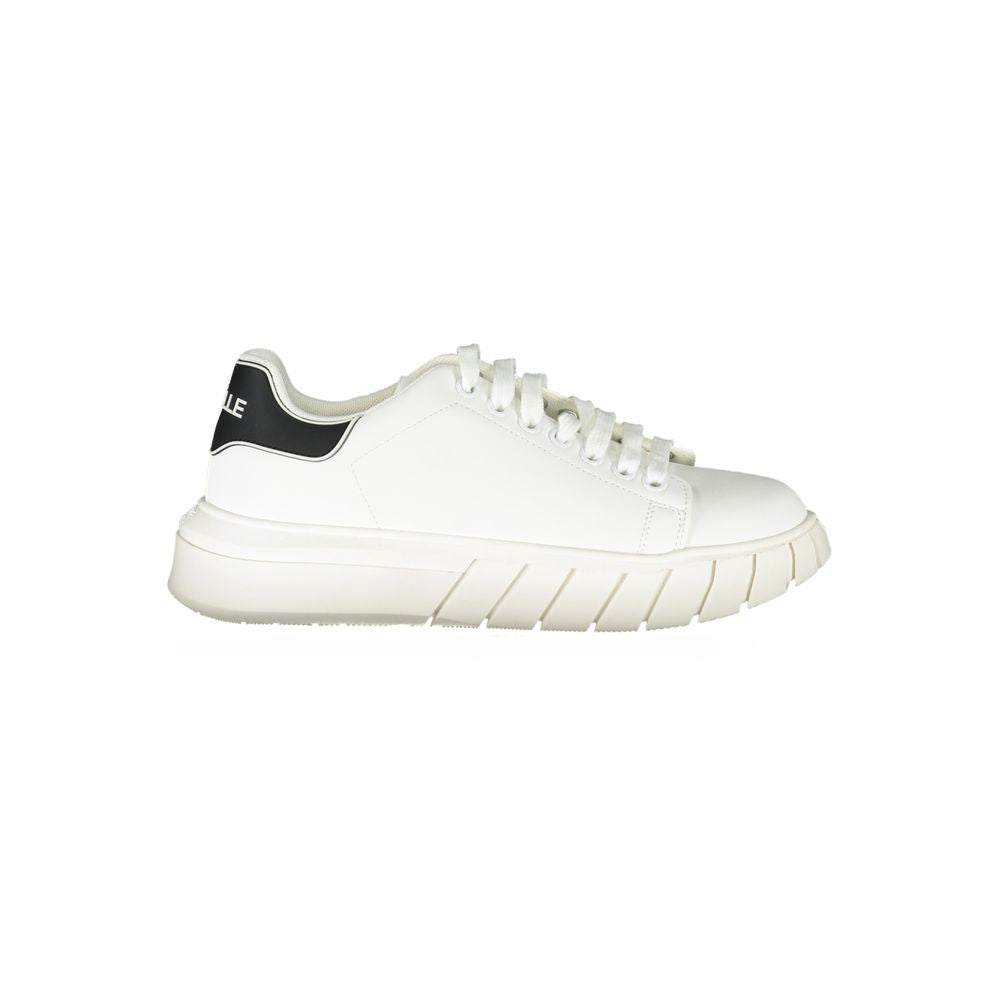 Weiße Polyurethan-Herren-Sneaker