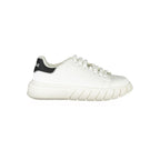 Weiße Polyurethan-Herren-Sneaker