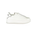 Damen-Sneaker aus weißem Polyurethan