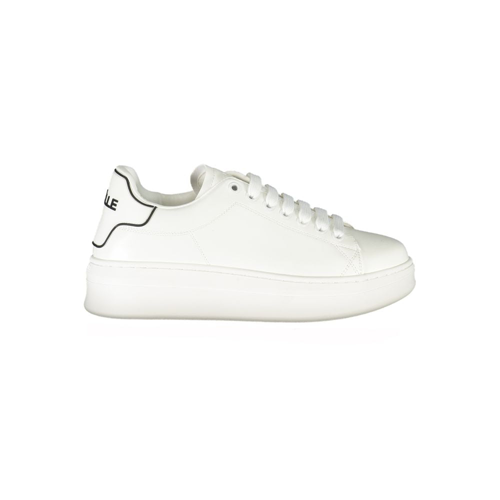 Damen-Sneaker aus weißem Polyurethan