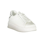 Damen-Sneaker aus weißem Polyurethan