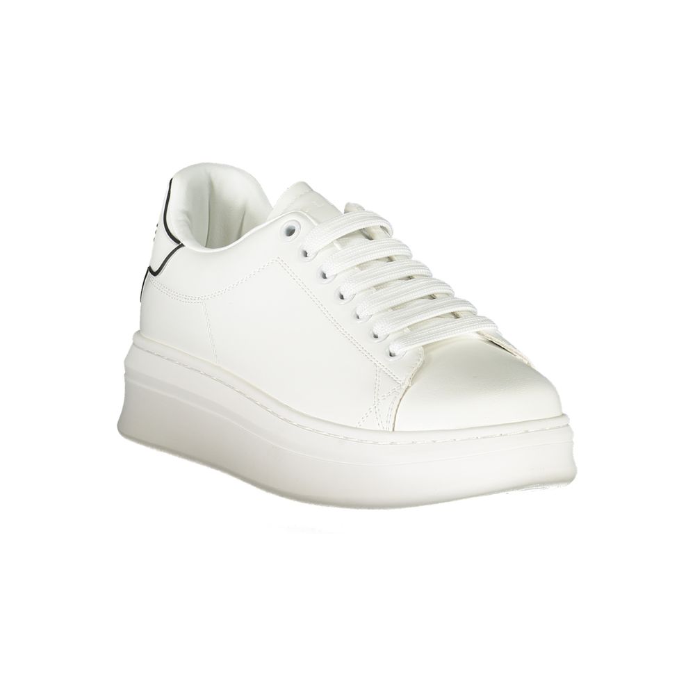 Damen-Sneaker aus weißem Polyurethan