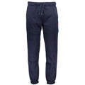 Blue Polyester Men's Sweatpant