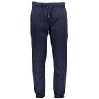 Blue Polyester Men's Sweatpant