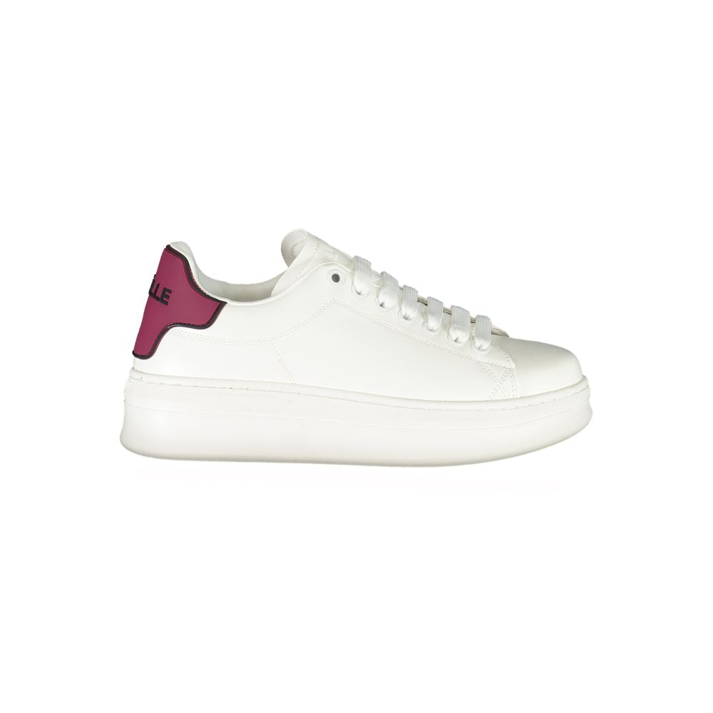Red Polyurethane Women's Sneaker