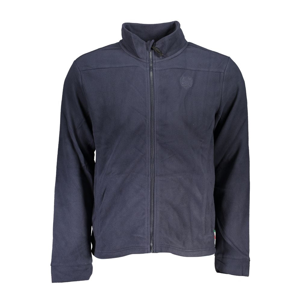 Blue Polyester Men's Sweatshirt