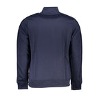 Felpa da uomo in poliestere blu
