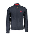Blue Cotton Men's Cardigan