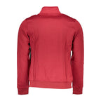 Red Polyester Men Sweatshirt