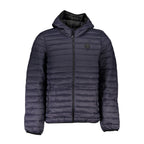 Blaue Polyamid Herrenjacke