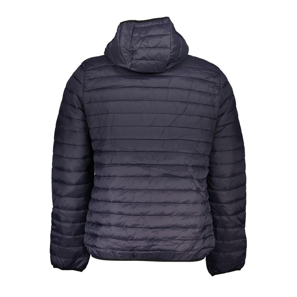Blaue Polyamid Herrenjacke