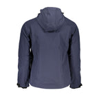 Blue Polyester Men's Jacket
