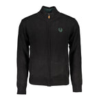 Black Cotton Men's Cardigan