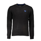 Black Cotton Men's Sweater