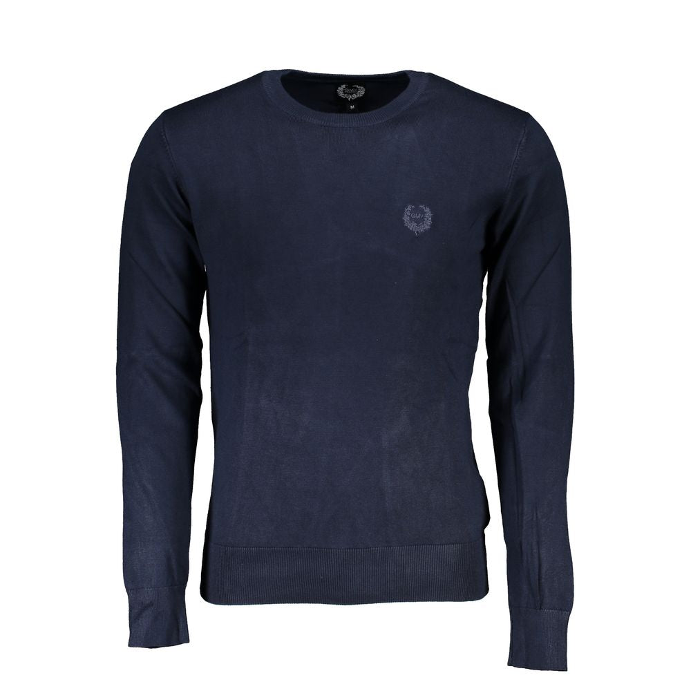 Herrenpullover aus blauer Viskose