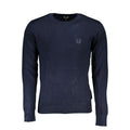 Herrenpullover aus blauer Viskose