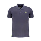 Blue Cotton Men's Polo Shirt