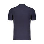 Men's Blue Cotton Polo Shirt