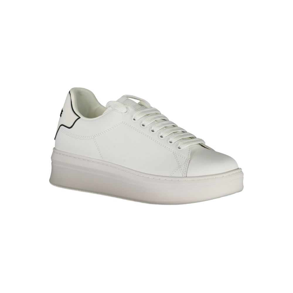 Weiß Polyurethan Damen Sneaker