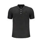 Black Cotton Men's Polo Shirt