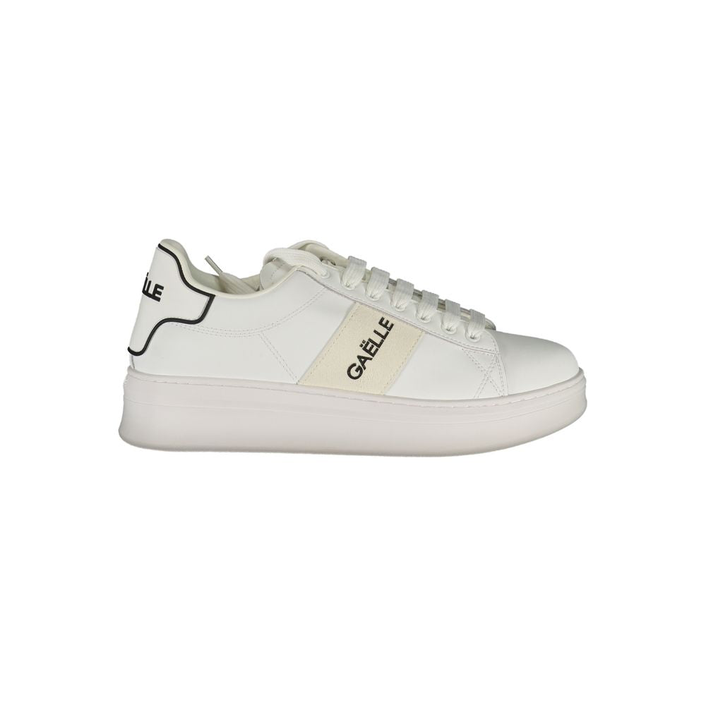 White Polyurethane Men's Sneaker