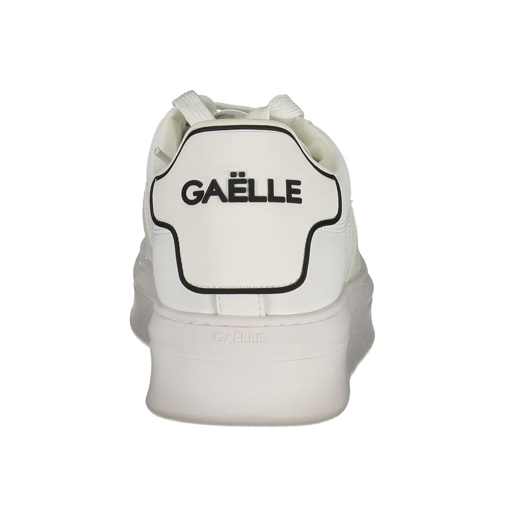 White Polyurethane Men's Sneaker