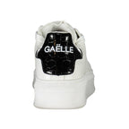 White Polyurethane Women Sneaker