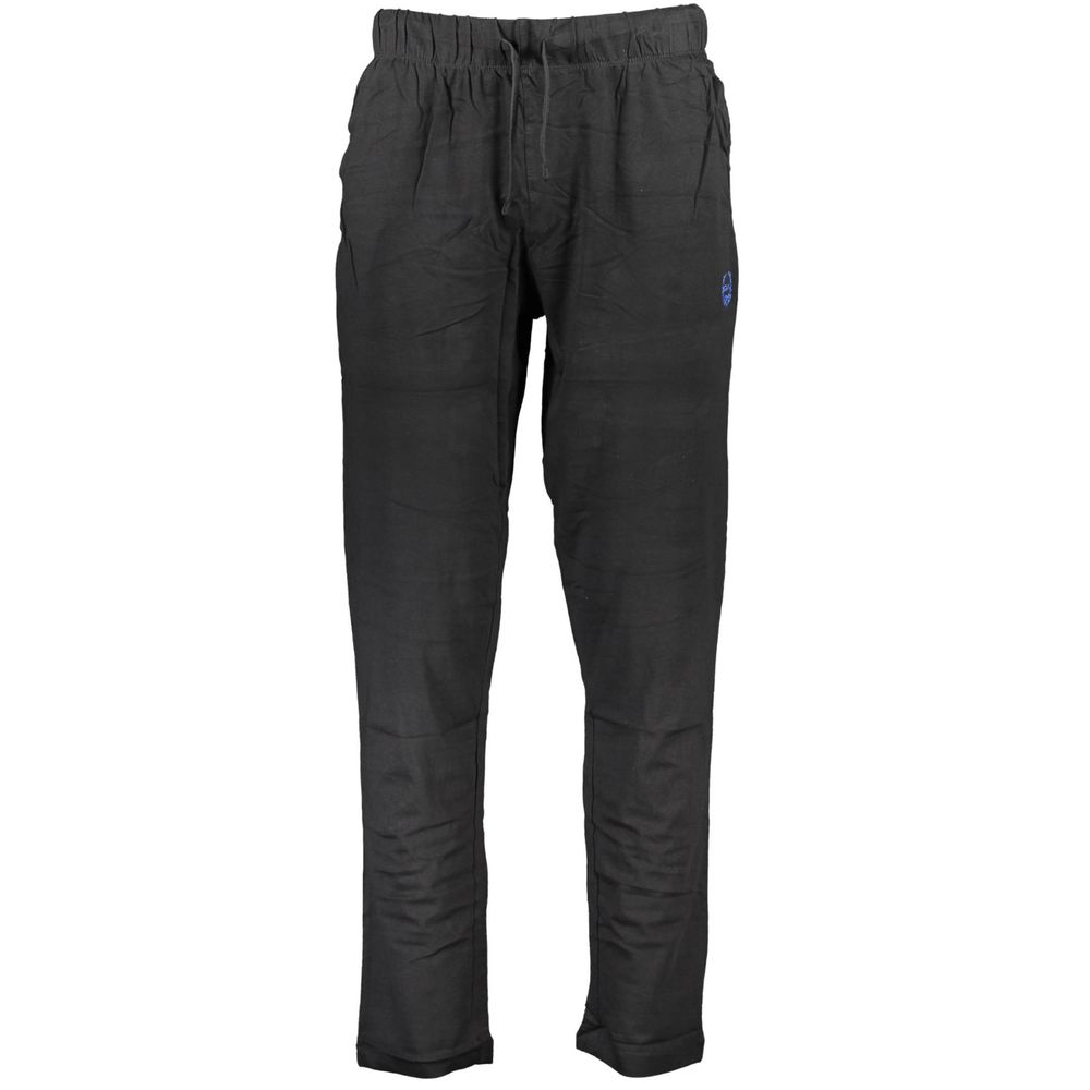 Schwarze Herrenhose aus Baumwolle