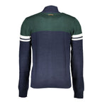 Blue Cotton Men's Cardigan