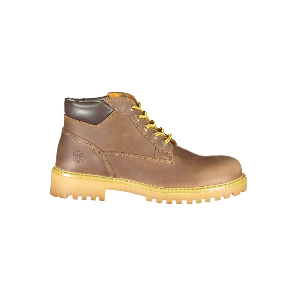 Brown Leather Men's Sneaker
