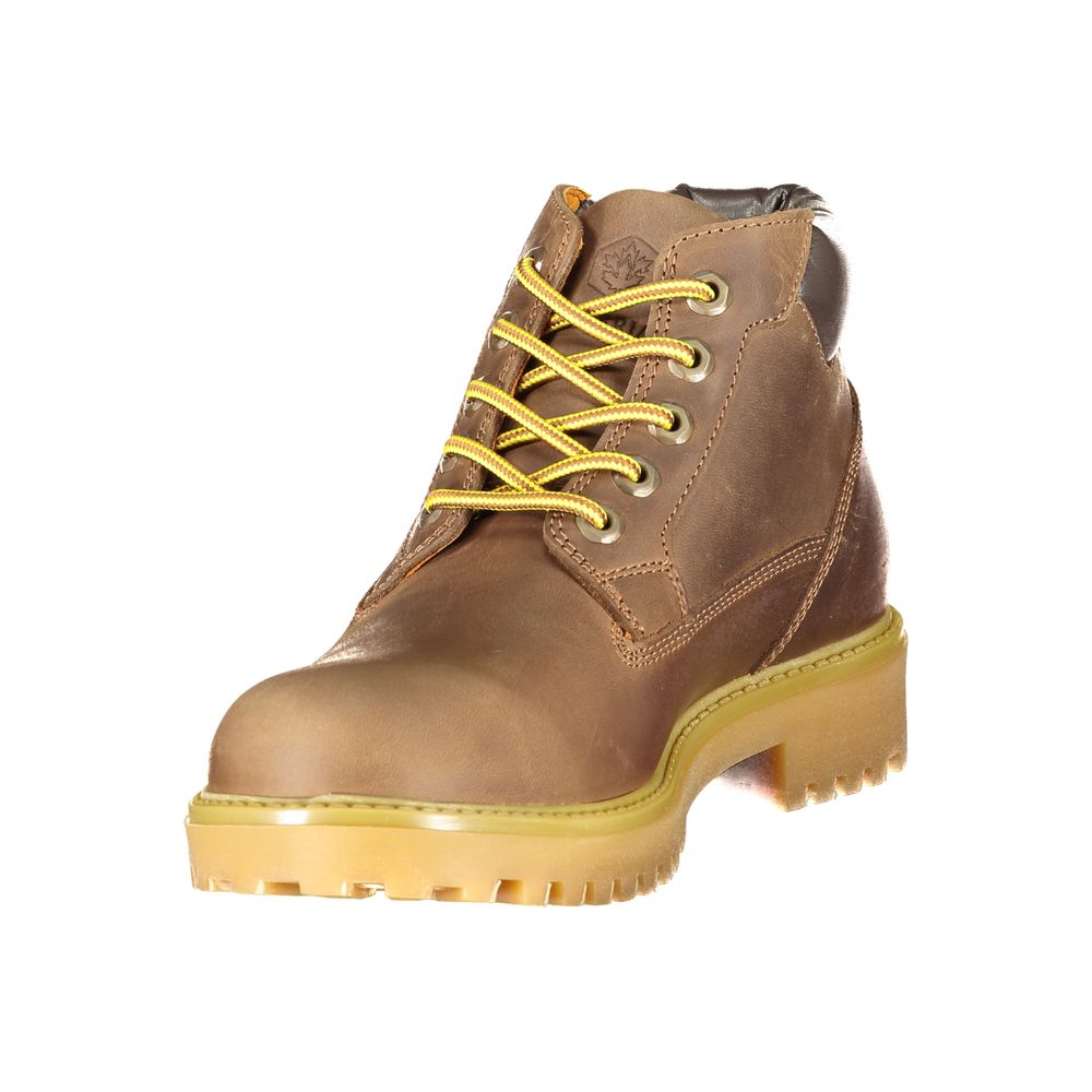 Brown Leather Men's Sneaker