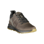 Brown Polyurethane Men's Sneaker