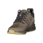 Brown Polyurethane Men's Sneaker