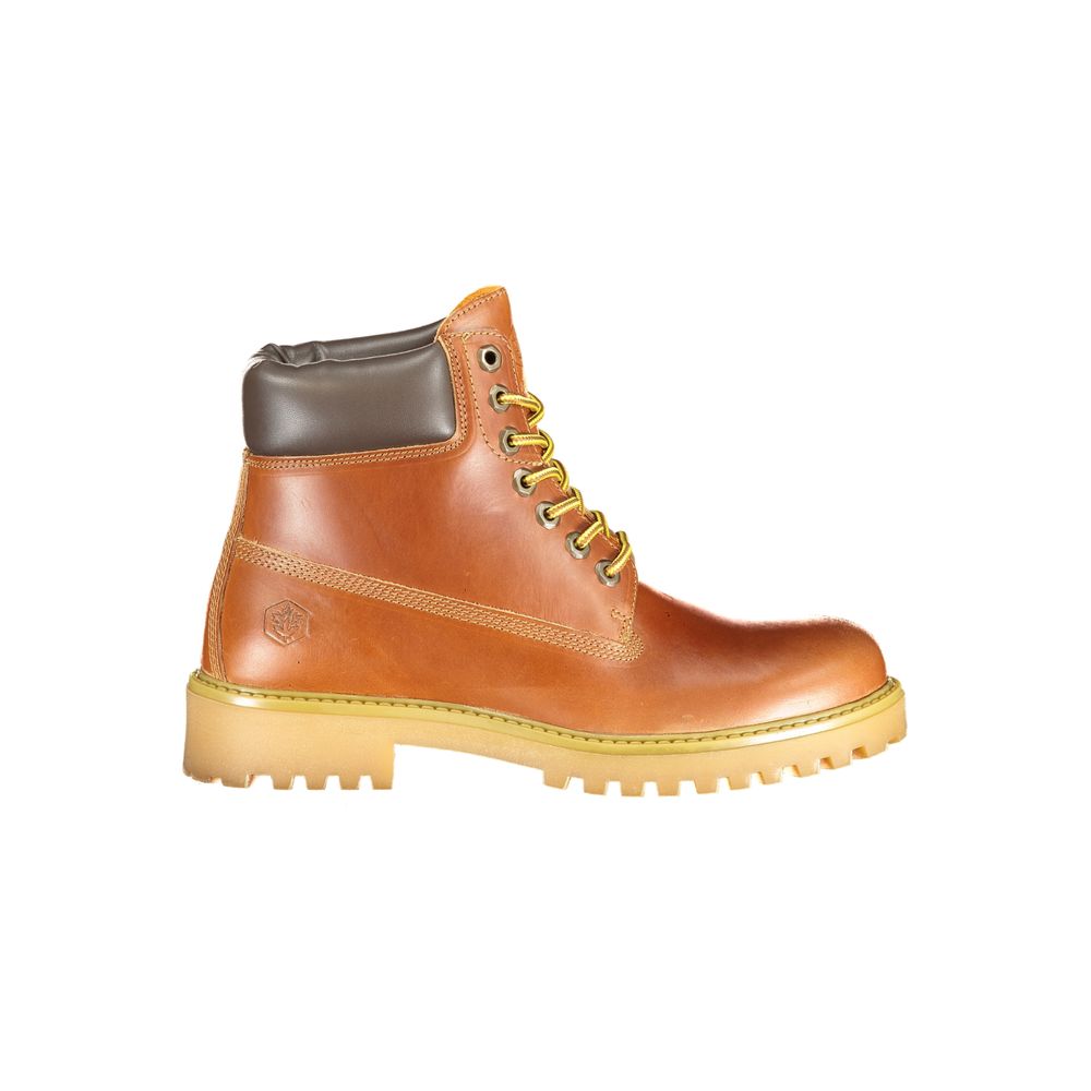 Brauner Leder-Herren-Sneaker