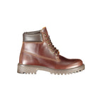 Sneakerboot für Herren aus braunem Leder