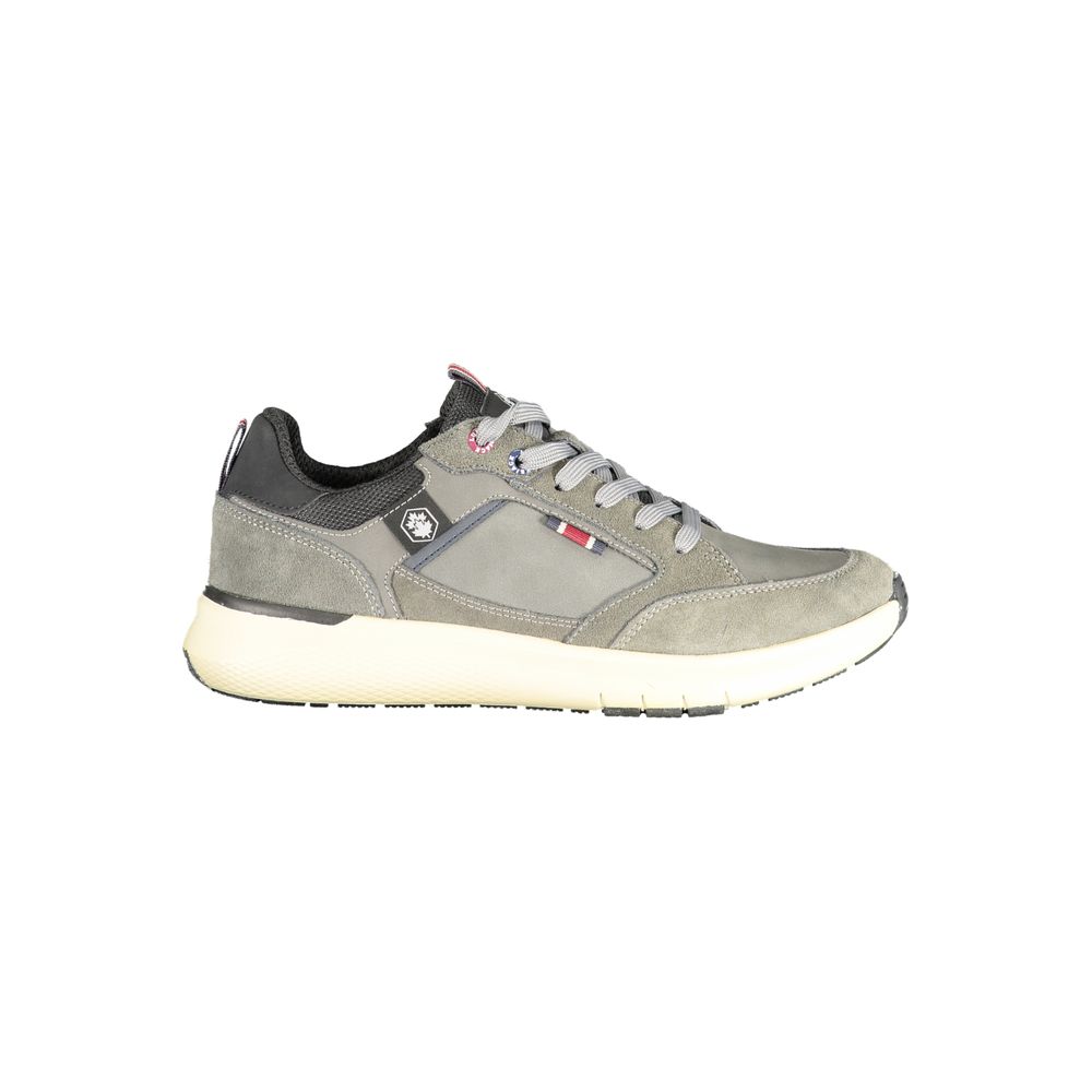 Grey Polyurethane Men Sneaker