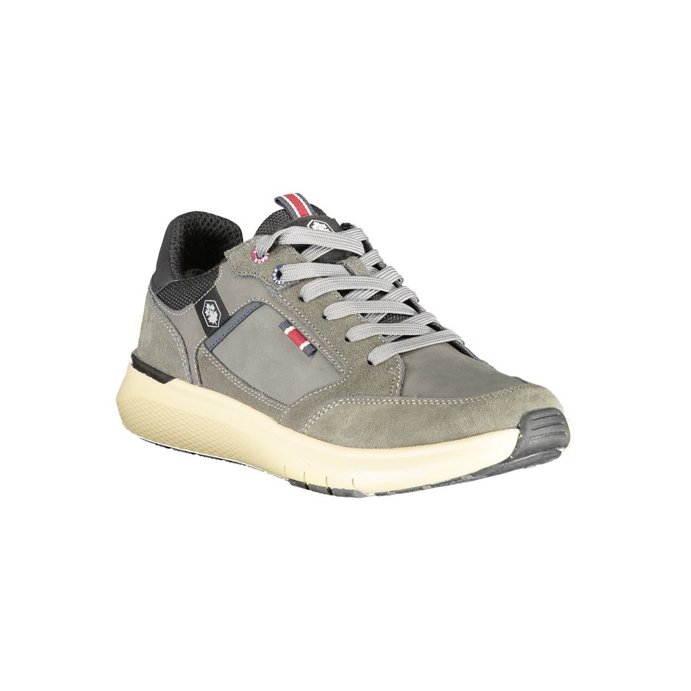 Grey Polyurethane Men Sneaker