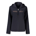 Blue Cotton Women Sweatshirt