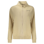 Beige Cotton Women Sweatshirt