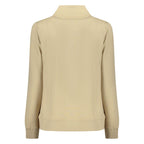 Beige Cotton Women Sweatshirt