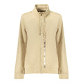 Beige Cotton Women Sweatshirt