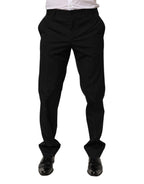 Schwarz gestreiftes Kleid formelle Herrenhosen