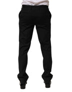 Schwarz gestreiftes Kleid formelle Herrenhosen