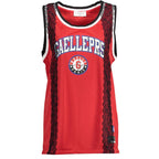 Rosso Poliestere Women Tank Top