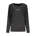 Schwarzes Damen-T-Shirt aus Baumwolle