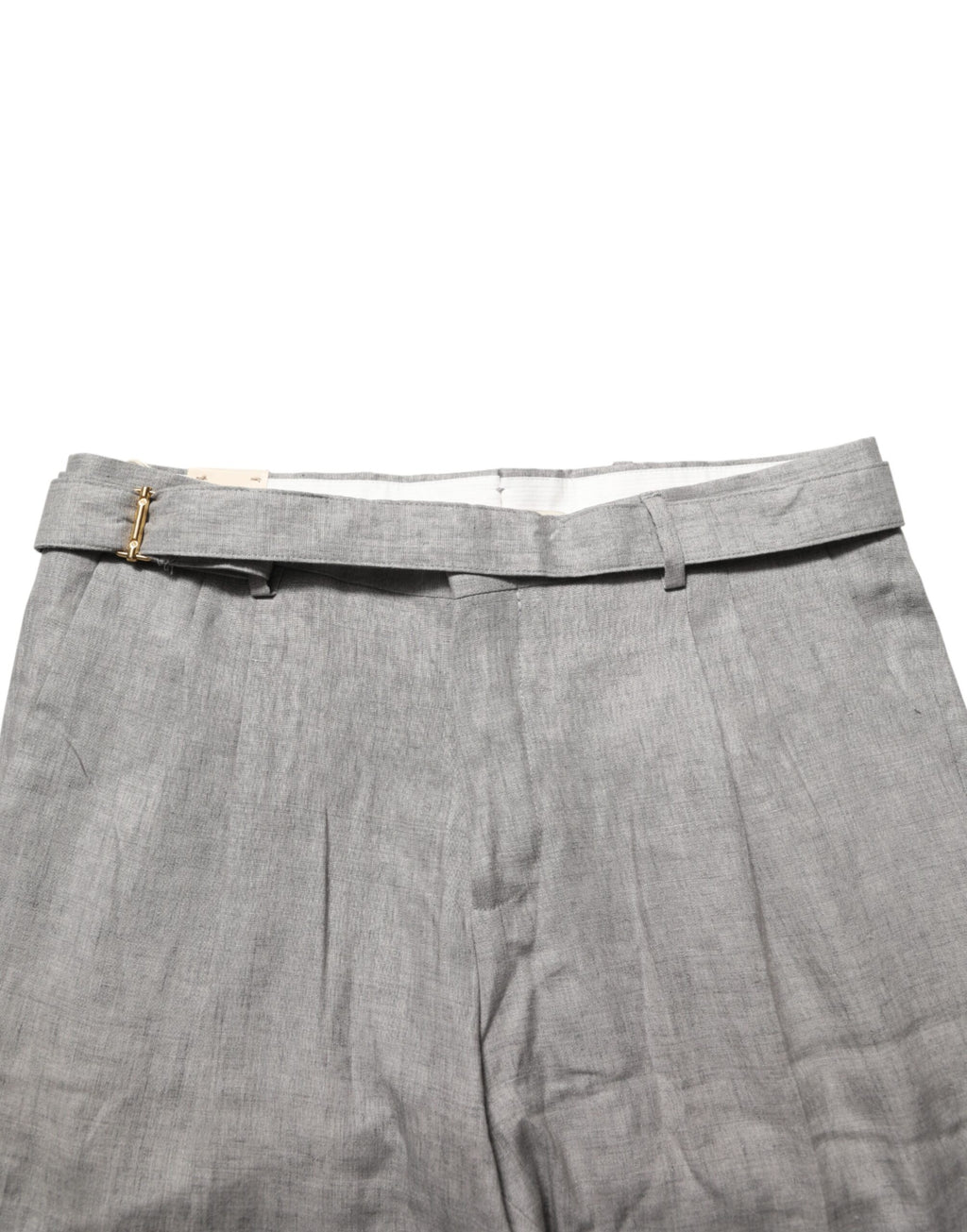 Grey Mid-Waist Formal Skinny Men's Trousers