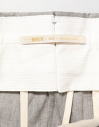 Grey Mid-Waist Formal Skinny Men's Trousers